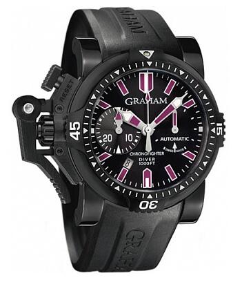 Graham Chronofighter Oversize Diver Deep Purple 2OVEZ.B24A Replica Watch
